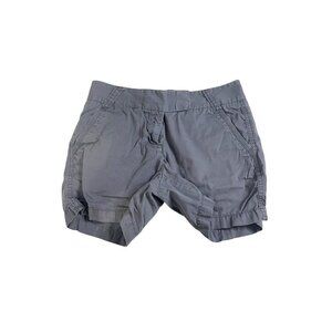 J. Crew Womens Broken In Chino Shorts Blue Gray 4 100% Cotton Casual